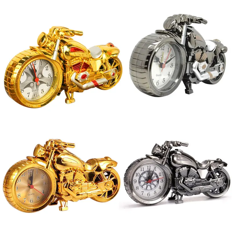 Creative Motorcycle Motorbike Pattern Alarm Clock Desk Home Birthday Gift Cool (Wheel Type was Randomly) | Дом и сад