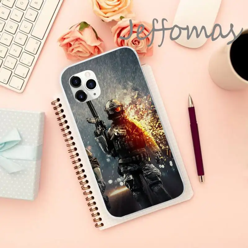 

Battle Army Soldiers First rate Phone Case Transparent for iPhone 11 12 mini pro XS MAX 8 7 6 6S Plus X 5S SE 2020 XR