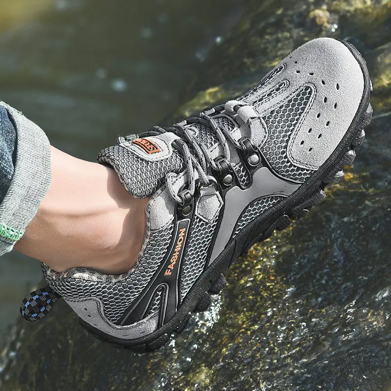 

Quality Men Outdoor Hiking Shoes Summer Breathable Men Sneakers Quick Drying Aqua Shoes Water Shoe Climbing Trekking shoes