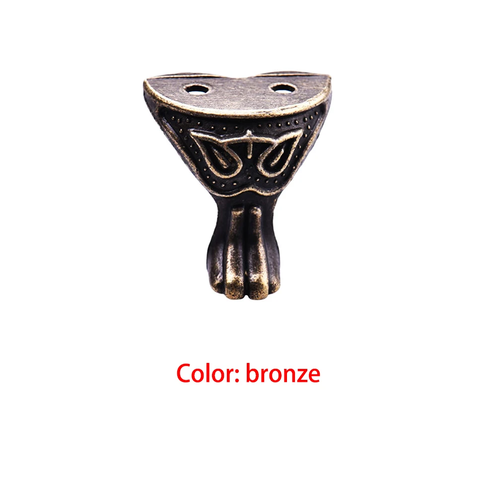 Antique Alloy Jewelry Wine Box Wood Case Decorative Feet Leg Corner Protect Angle For Furniture #0919 |