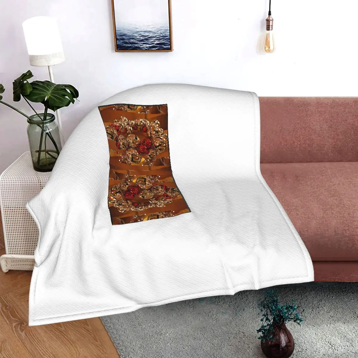 

Jhk-1623979706018 Printed car pillow blanket, bolster blanket, sofa blanket
