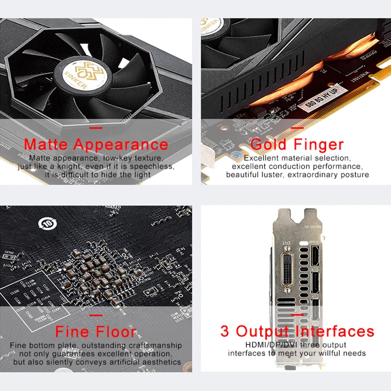 Б/у Radeon RX 580 8G 2048SP GDDR5 PCI Express x16 3,0 видеоигровая графическая карта внешняя видеокарта для настольного ПК