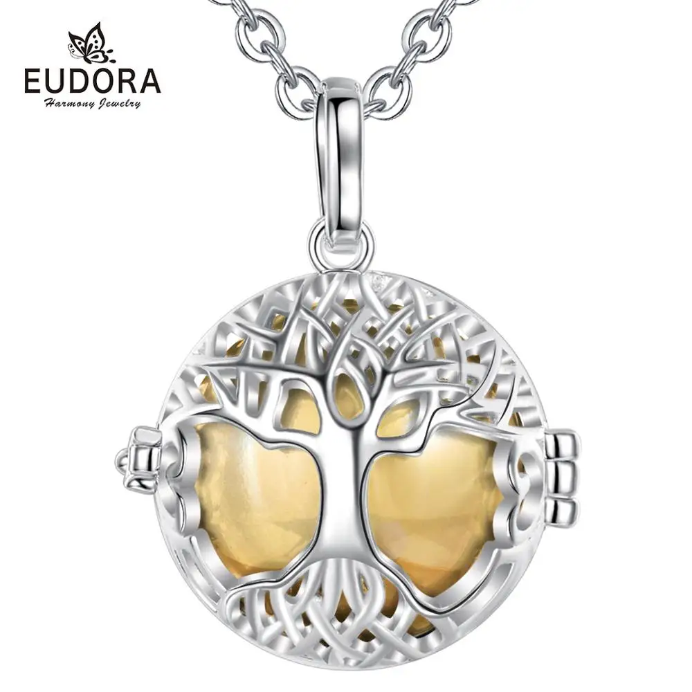 Юдора 20 мм Гармония бола шар дерево жизни клетка кулон DIY Шарм ожерелье Подходит