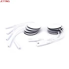 10 шт. массажер для тела круглый электрод с кабелем Средняя частота десятки терапия электронный цервика позвонка физиотерапия