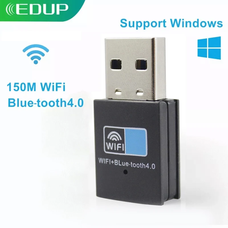 EDUP 150 Мбит/с USB WiFi адаптер синий зуб 4 0 802.11n Беспроводной сетевой карты приемник для