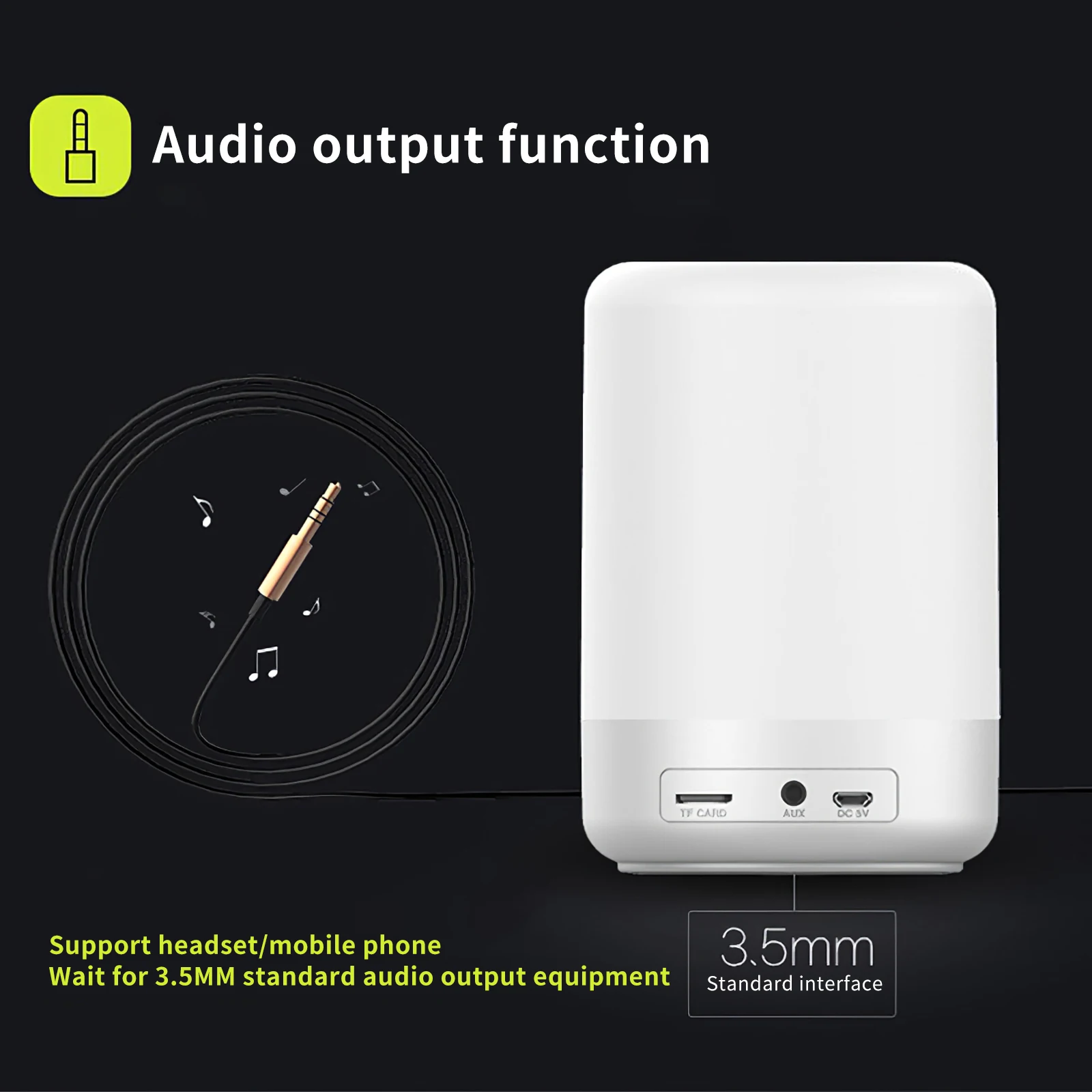 Портативный цифровой будильник с Bluetooth-динамиком Рождественский ночсветильник