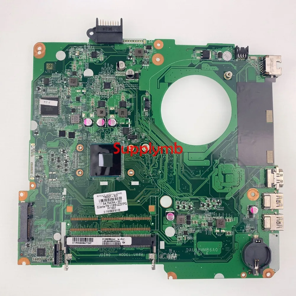 786901-001 Mainboard DAU88MMB6A0 UMA N3540 CPU Onboard for HP 15-F NoteBook PC Laptop Motherboard 786901-501 Tested