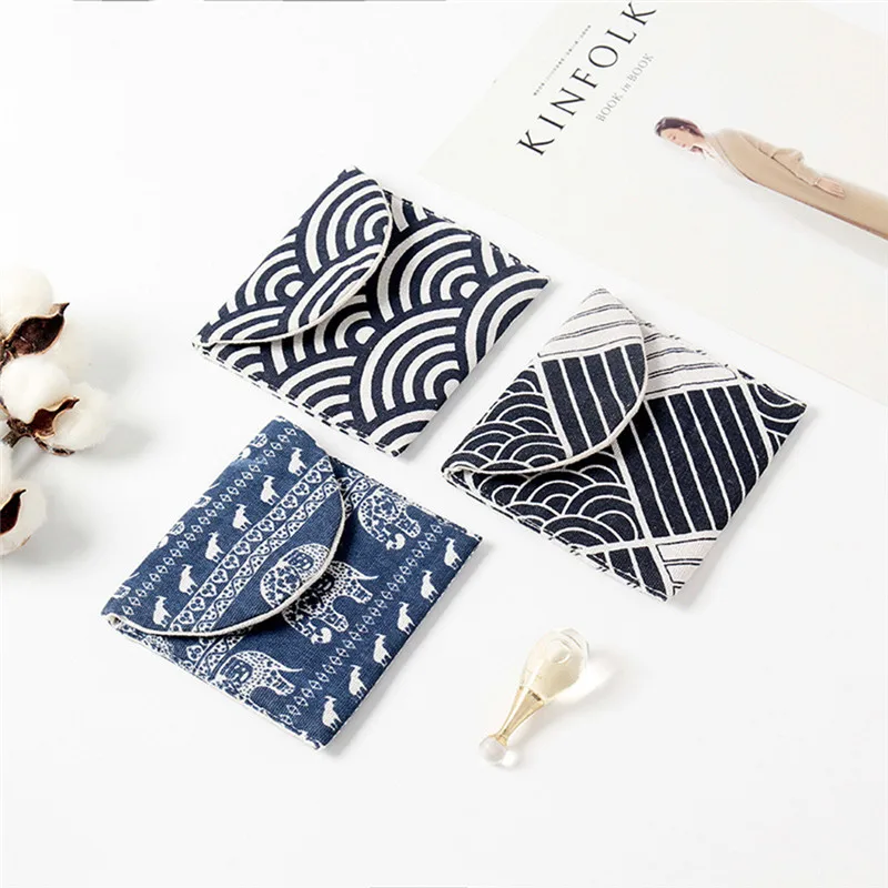 Простая ткань портативные гигиенические прокладки сумка для хранения