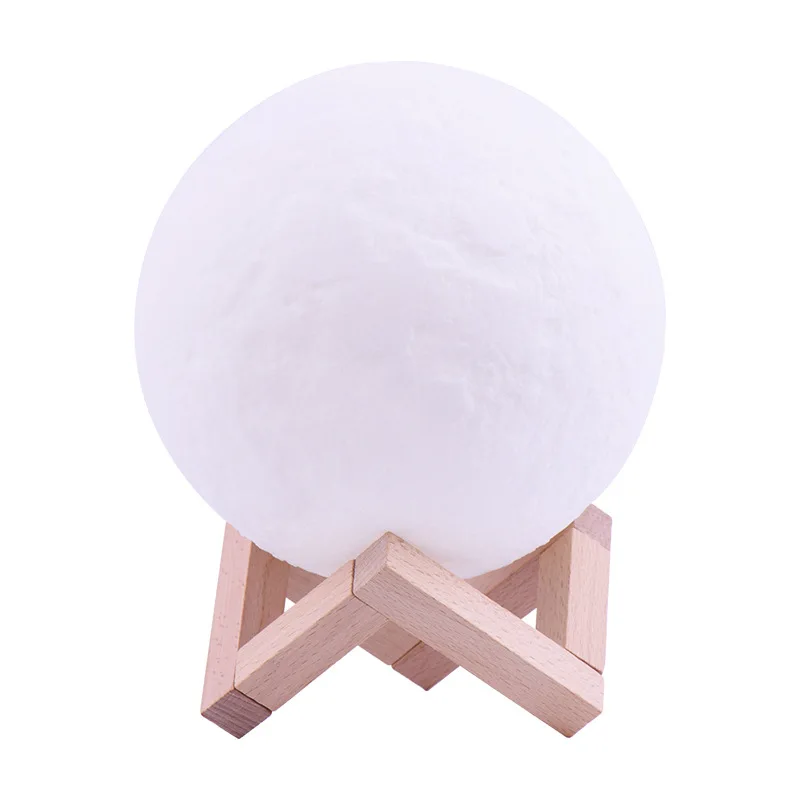 

3D Star Moon Lamp Kids Night Light LED Moon Light with Wood Stand Remote Touch Control Gift for Baby Girls Boys Christmas Gift