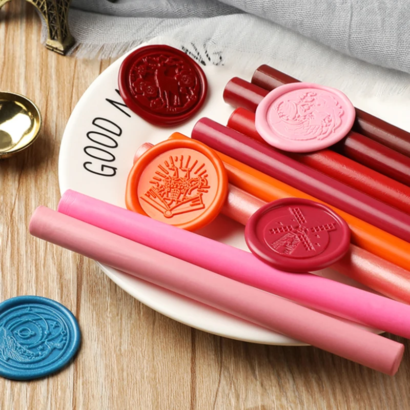 

Stamp Sealing Wax Stick Vintage Metal Bronze Rose Gold Lacquer Wax Stamp Wedding Invitation Fashion Gift Decorative Stamp Wax