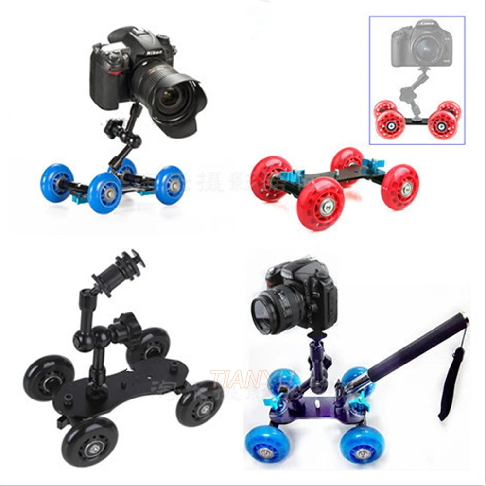 DSLR Rig Настольная Фотография Долли + 7 дюймов Magic arm ручной рычаг монопод камера