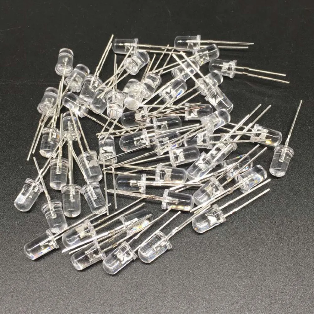 1000 шт. 5 мм светодиодные диоды набор в ассортименте белый зеленый красный синий