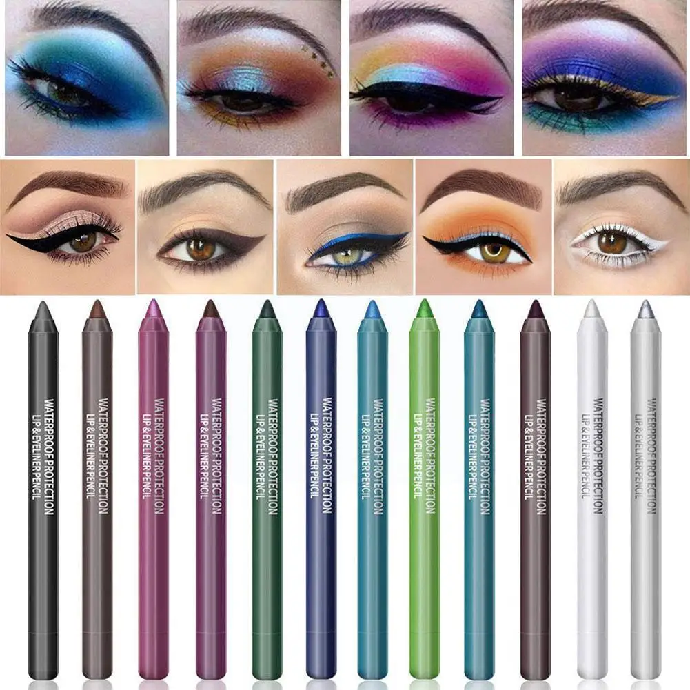 

Black Eyeliner Pencil Waterproof Not Blooming Long-lasting Makeup No Liner Women Cosmetic Colorful Pen Liquid Eye Sexy Fade K8t2