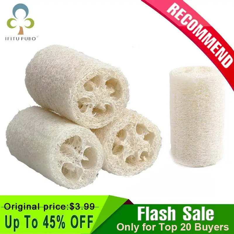 5 шт. губка для душа и ванны из натуральной люфы | Дом сад