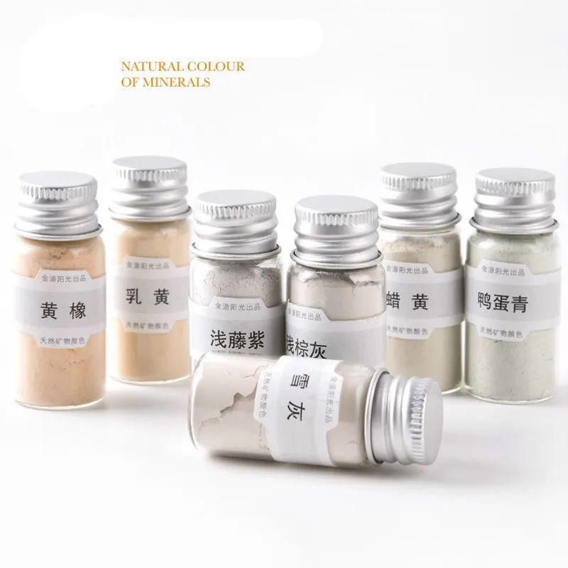 Натуральный минеральный пигмент китайская живопись thang ga желтый цвет серии серый
