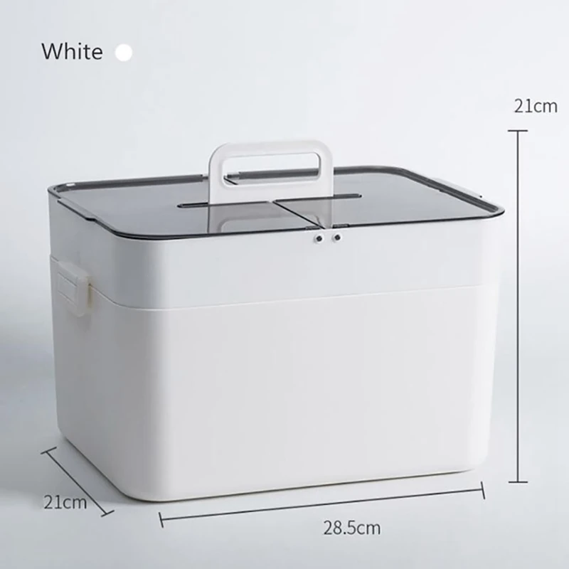 

Plastic Household First Aid Box Portable Small Medicine Box Household Medicine Clamshell Storage Box