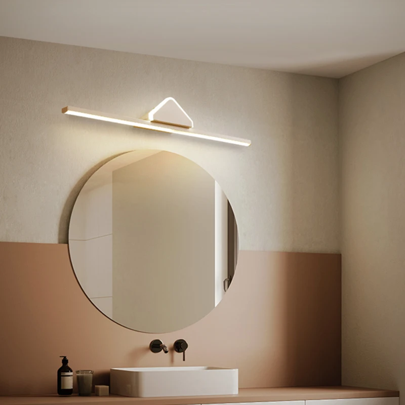 

Modern LED Mirror Lights White Black Aluminum LED Mirror Lamp Fixture in Bathroom Mirror 40 60 80cm AC110-240V Wall Mounted AC