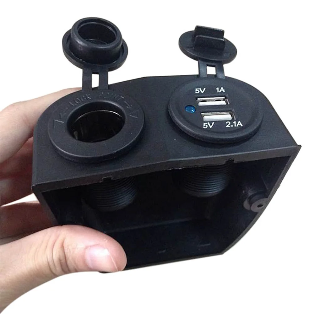 Двойной USB разветвитель для автомобиля зарядное устройство 12 В адаптер питания