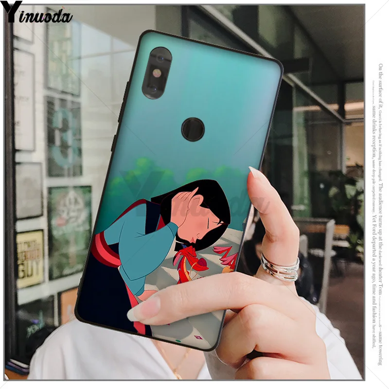Yinuoda мультфильм Moive Mulan чехол черный мягкий для телефона Xiao mi красный 5 5Plus Note4 4X Note5