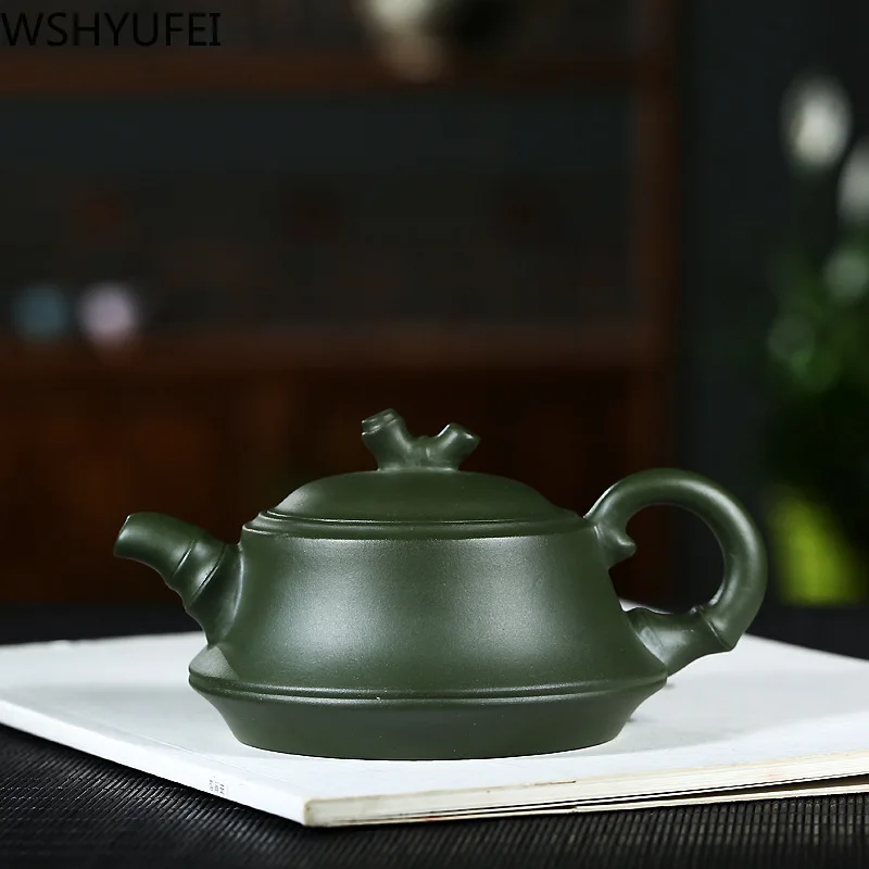 Чайник WSHYUFEI Yixing чайник из фиолетовой глины необработанная руда зеленый грязь