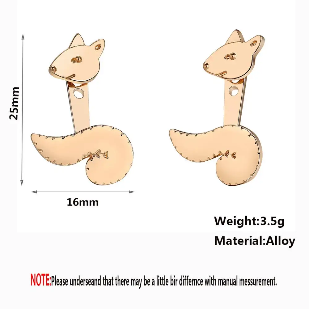 Висячие серьги Chandler в виде белки ушные куртки двусторонние Эффектные животных