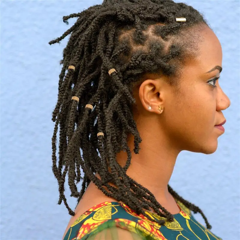 

Hollow out Assorted Shaped Dreadlocks Set Metal Hair Cuffs Kit Braiding Beads Hair Accessory Hair Decoration Filigree Tube