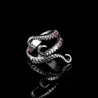 Популярные крутые кольца из титановой стали, готическое кольцо осьминога в глубоком море, модное ювелирное изделие, регулируемый размер, высокое качество