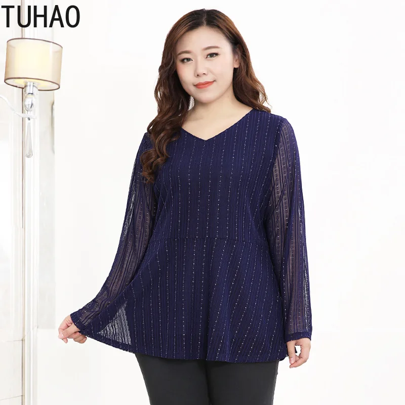 Женская блузка с длинным рукавом размеры 10XL 8XL 6XL|Блузки| |