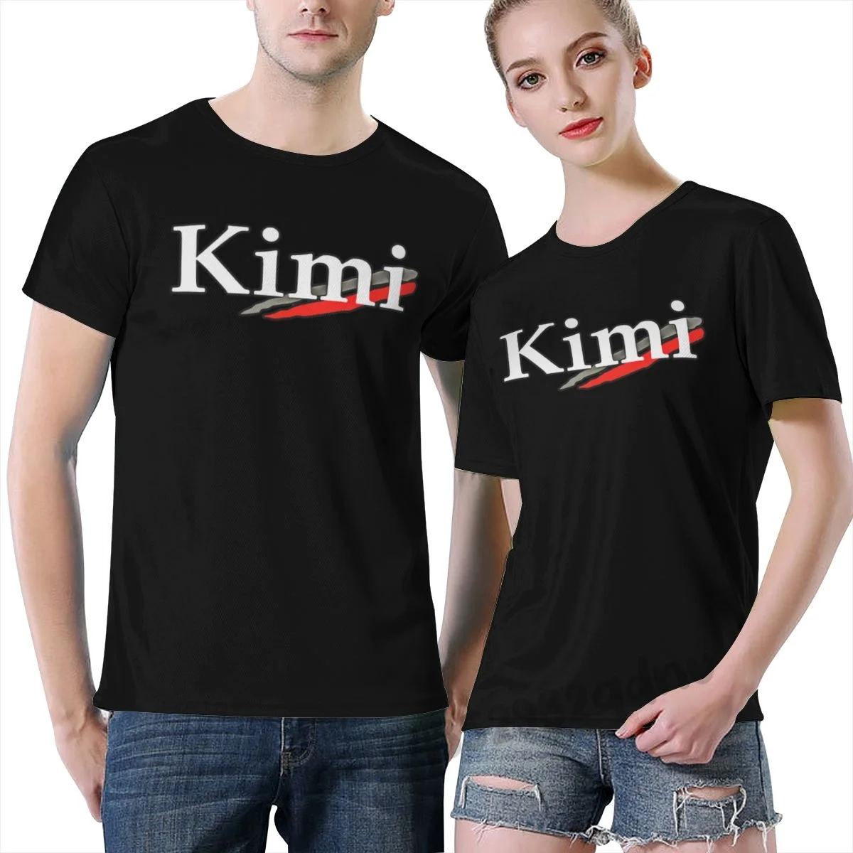 

Kimi Raikkonen Unisex T Shirt Black O-Neck Athletic T-Shirts S