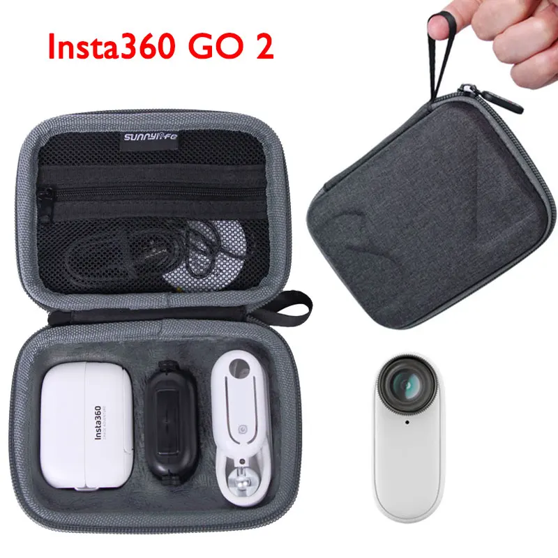 

Insta360 GO 2 Carrying Case Waterproof Hard Cover Shell Handbag Travel Bag For Insta360 Go 2 Sports Camera Accessories