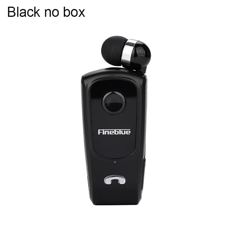 Black no box FineBlue F920 выдвижные мини беспроводные Bluetooth наушники звонки напоминают вибрацию износа клип спортивные наушники для бега - Цвет: Black no box