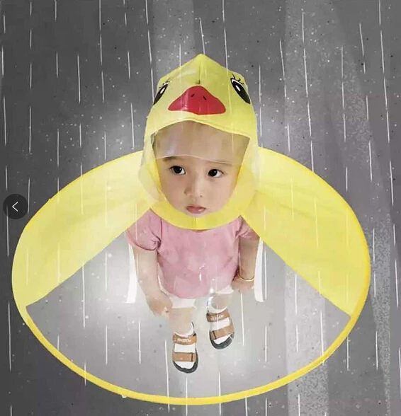 Новое поступление креативный складной дождевик для малышей мультяшная утка