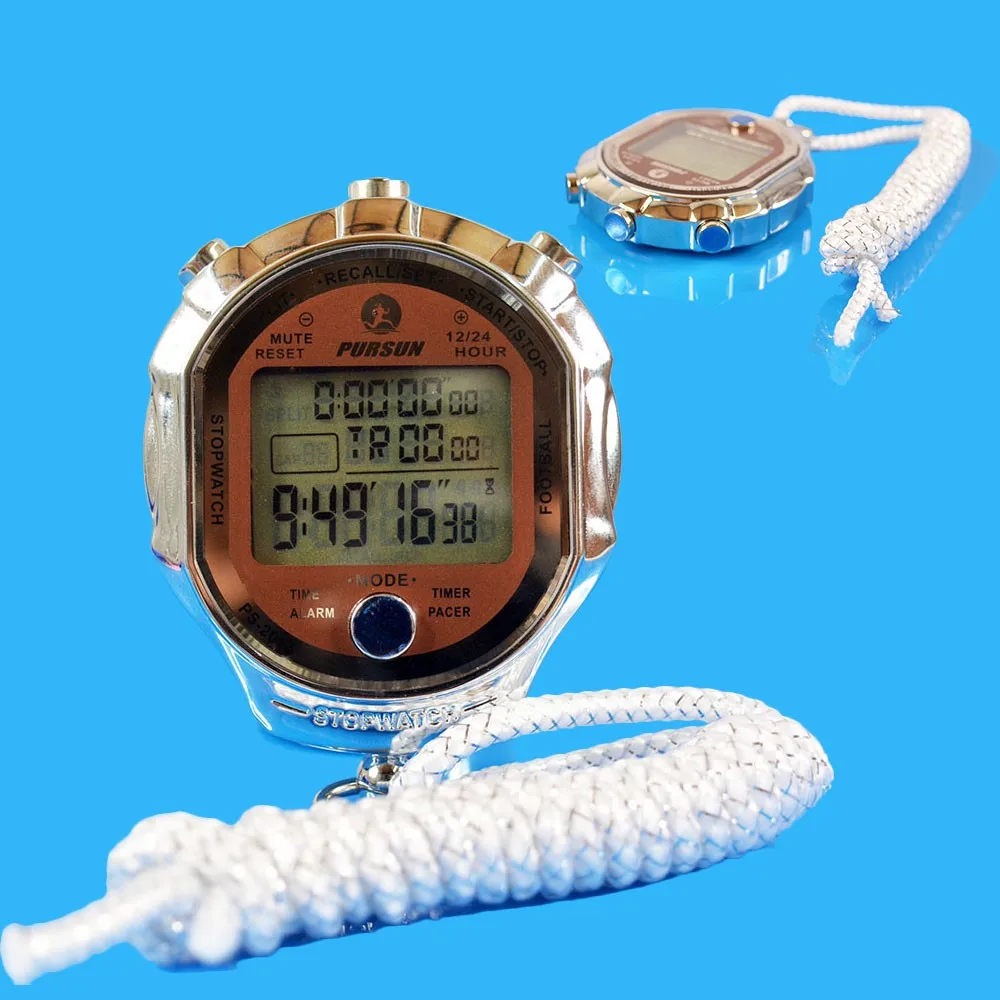 

Stopwatch Counter Second Sports Chronograph Digital Watch 1/1000 Timer