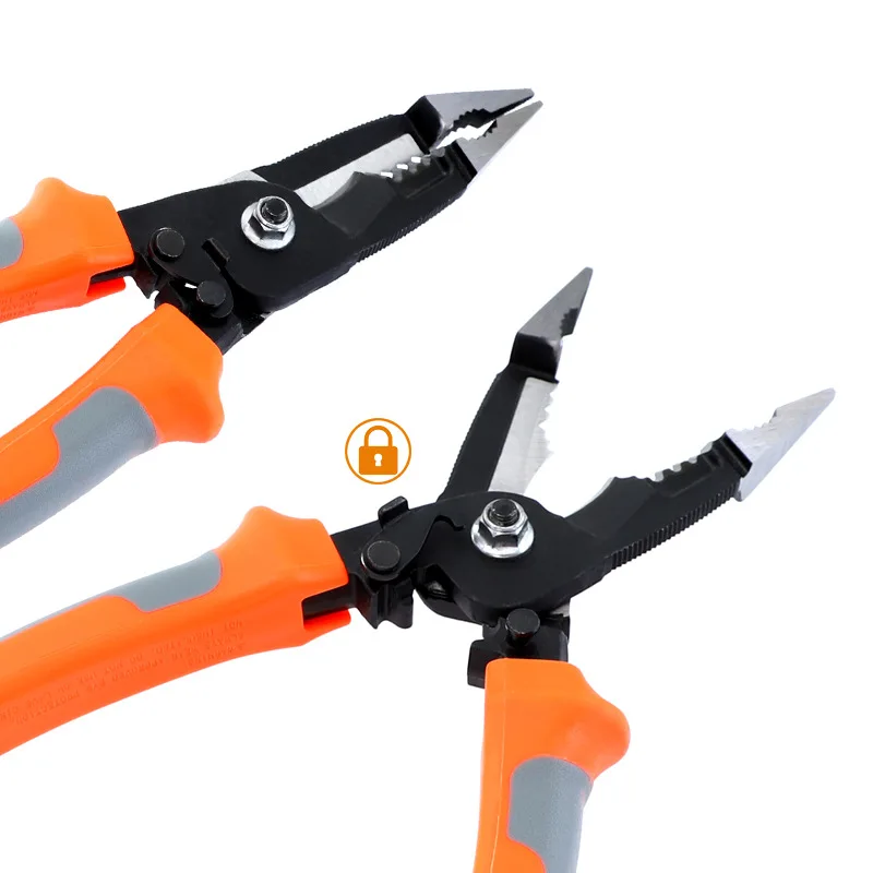 

5 In 1 Wire Stripper Electrician Wire Stripper Crimping Tool Needle-nose Pliers Multi-purpose Cable Cutter Electrician Tools