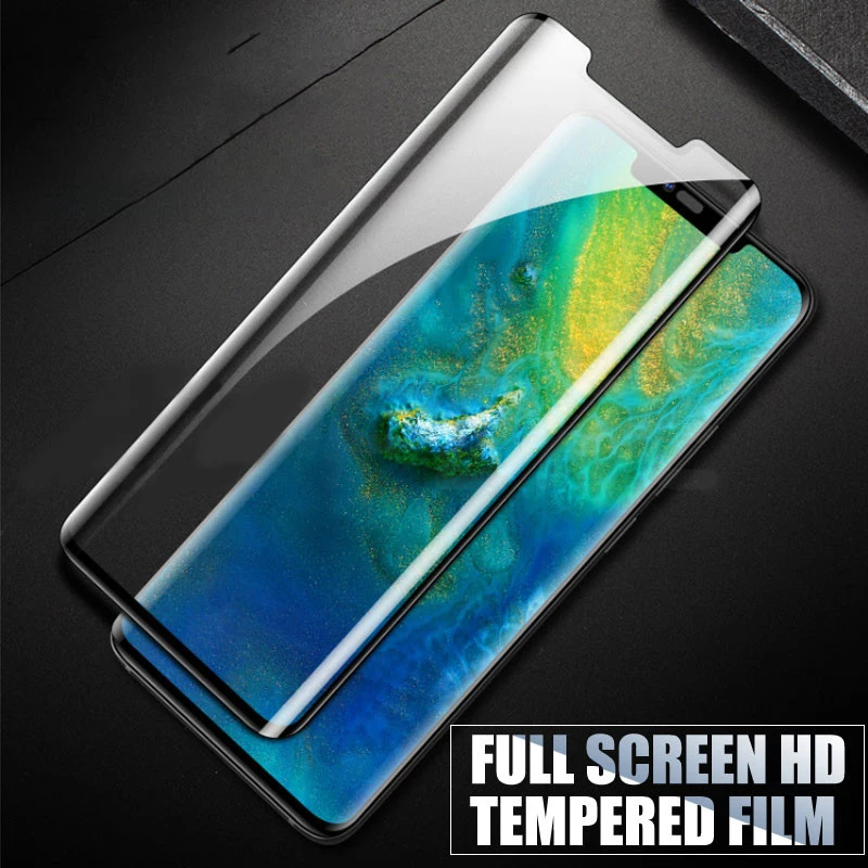 Изогнутое закаленное 3d стекло для huawei mate 20 pro защитная пленка из закаленного