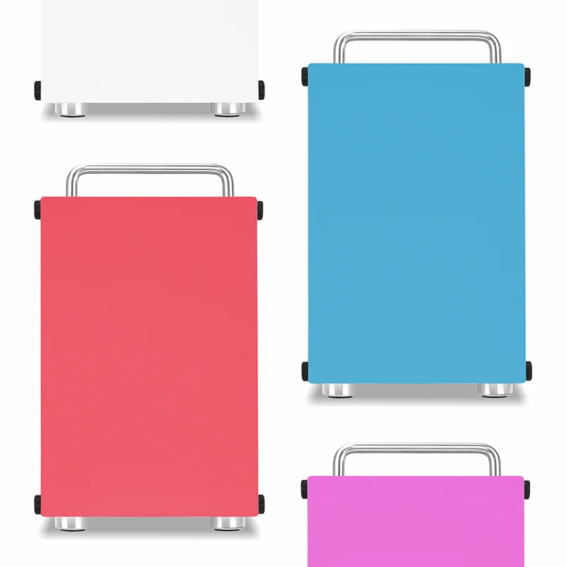 

METALFISH T60 A4 Mini-ITX case gaming computer white chassis Mini PC computer transpare case USB3.0 Pink/blue small SFX chassis