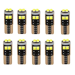 10Pcs T10 W5W 3030 Super Bright LED Canbus No Error Car Interior Reading Dome Lights Auto Parking Lamp Wedge Tail Side Bulb