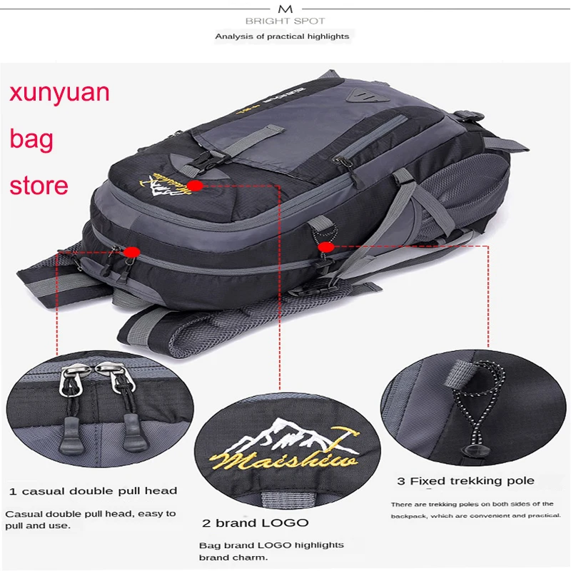 

Large Capacity Backpacks Women School Backpack Nylon Waterproof Dry Bag Outdoor High Quality Travel Backpack Men