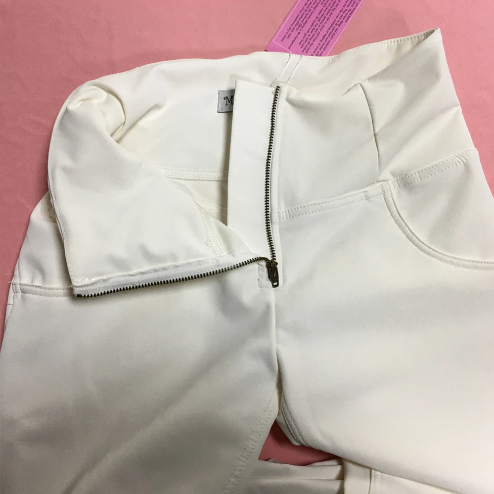 

Melody Faux Leather White Pants Shascullfites Push Up High Waisted Pleather Pants Warm Leggings For Winter Plus Size Shapewear