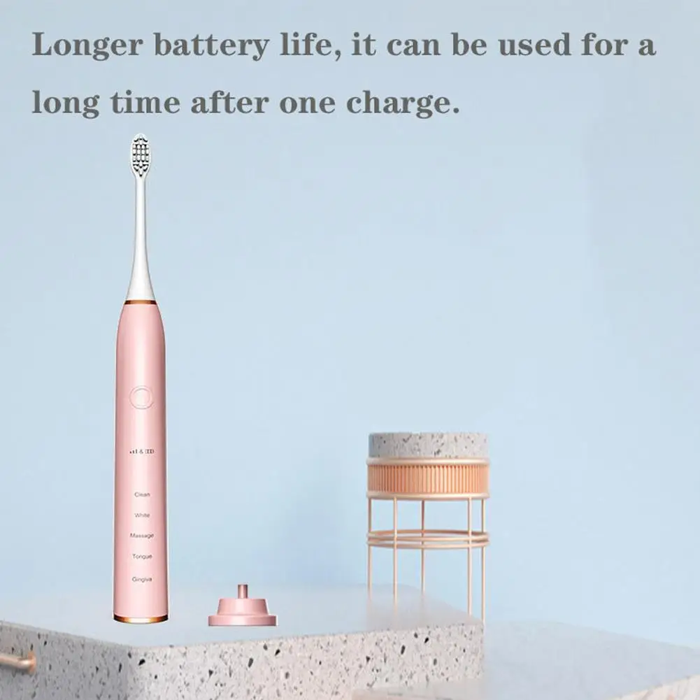 

Powerful Sonic Cleaning Rechargeable Toothbrush With Timer Brush Toothbrush Kinds Whitening Modes Electric Heads Many For A J8O2