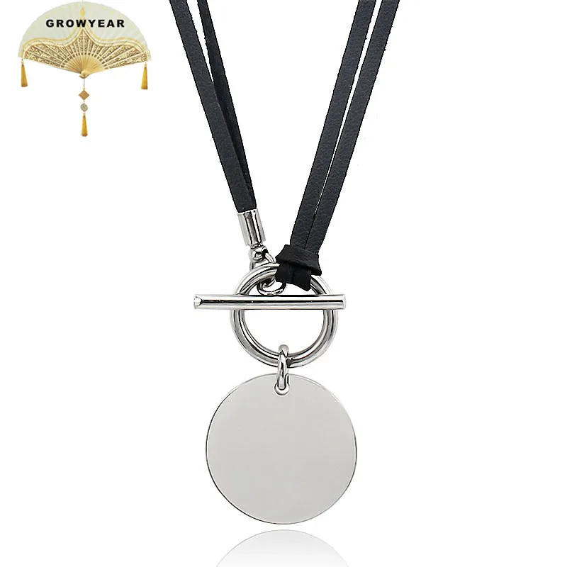 Женское Ожерелье чокер из натуральной кожи с вощеным шнуром ожерелье