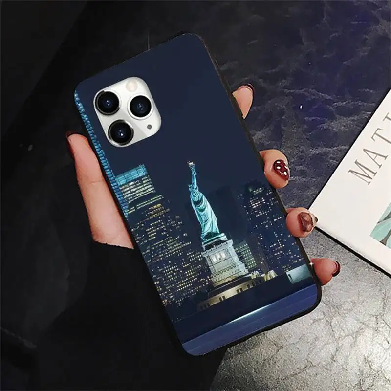 

New York City landscape Phone Case for iPhone 11 12 pro XS MAX 8 7 6 6S Plus X 2020 XR Mini