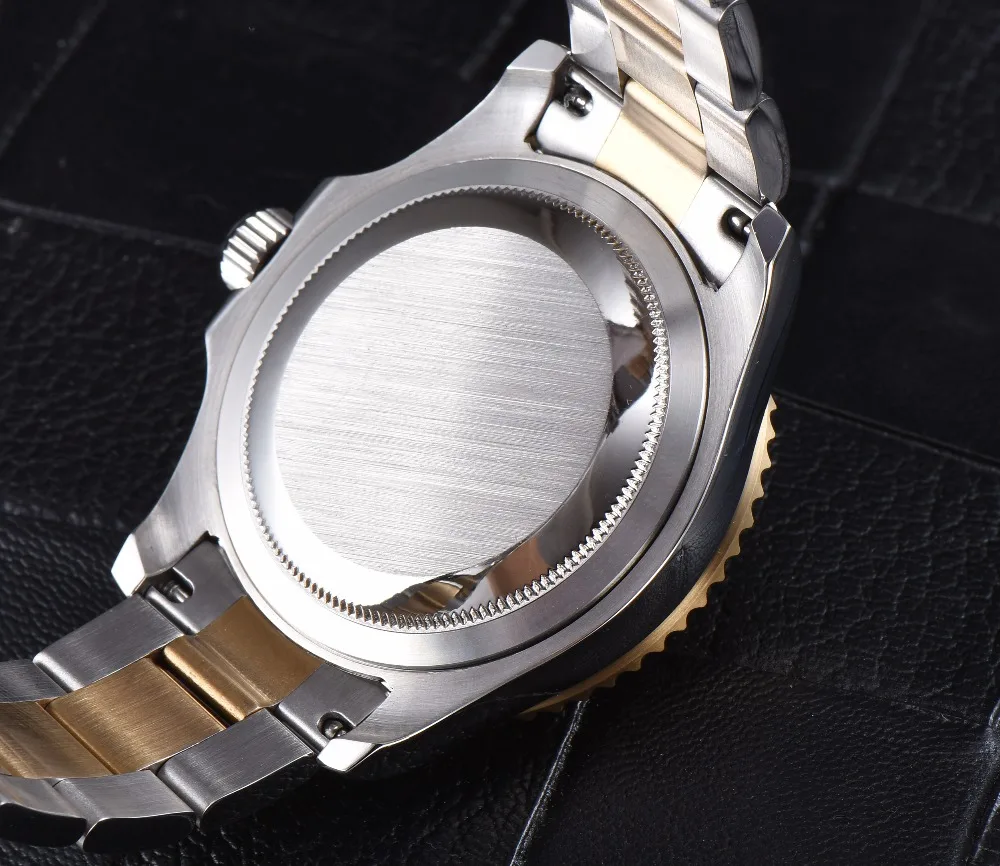 Parnis Deep Sea Series Watch Man Rotating Ceramic 40mm Automatic Folding Clasp Bracelt | Наручные часы