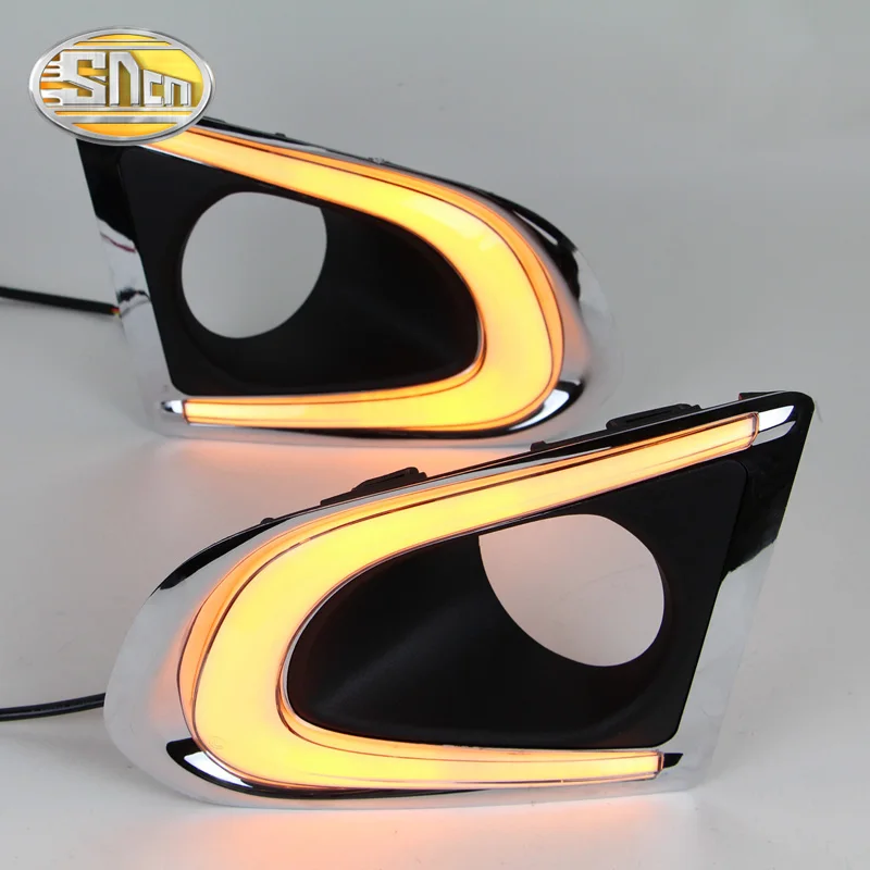 Светодиодный дневной светильник с желтым сигналом поворота LED DRL лампы 12V Для