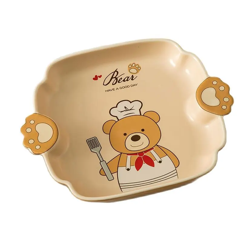 Детская фарфоровая посуда в виде медведя | Дом и сад