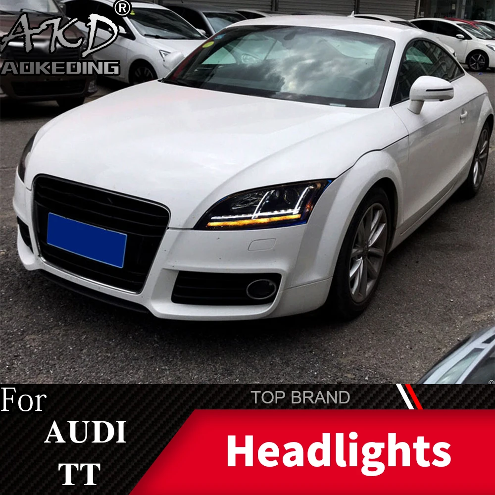 Автомобильная лампа AKD для головки TT светильник 2006-2012 DRL H7 светодиодный Bi