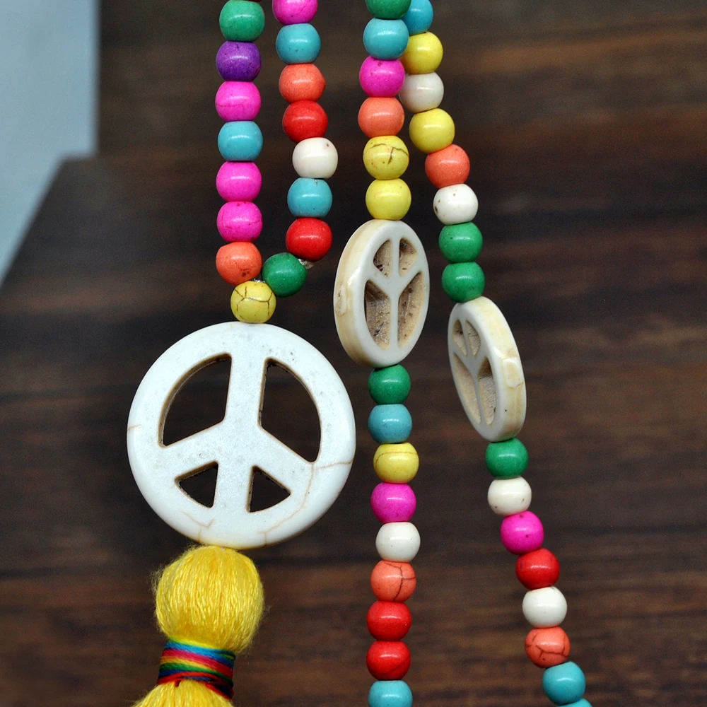 Yumfeel Brand New Fashion Jewelry Tassel Necklace Handmade Colorful Stone Beads Women Necklaces |