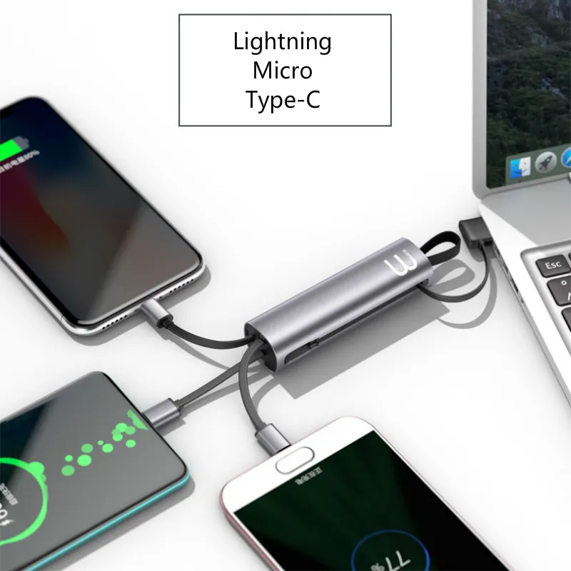Портативный кабель Bozhu Micro USB Type C адаптер для быстрой зарядки телефона магнитное
