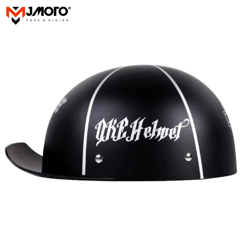 

Motorcycle Half Helmet Breathable Motocross Open Face Half Helmet Removable Lining Retro Scoop Helmet Moto Helmet Protective Cap