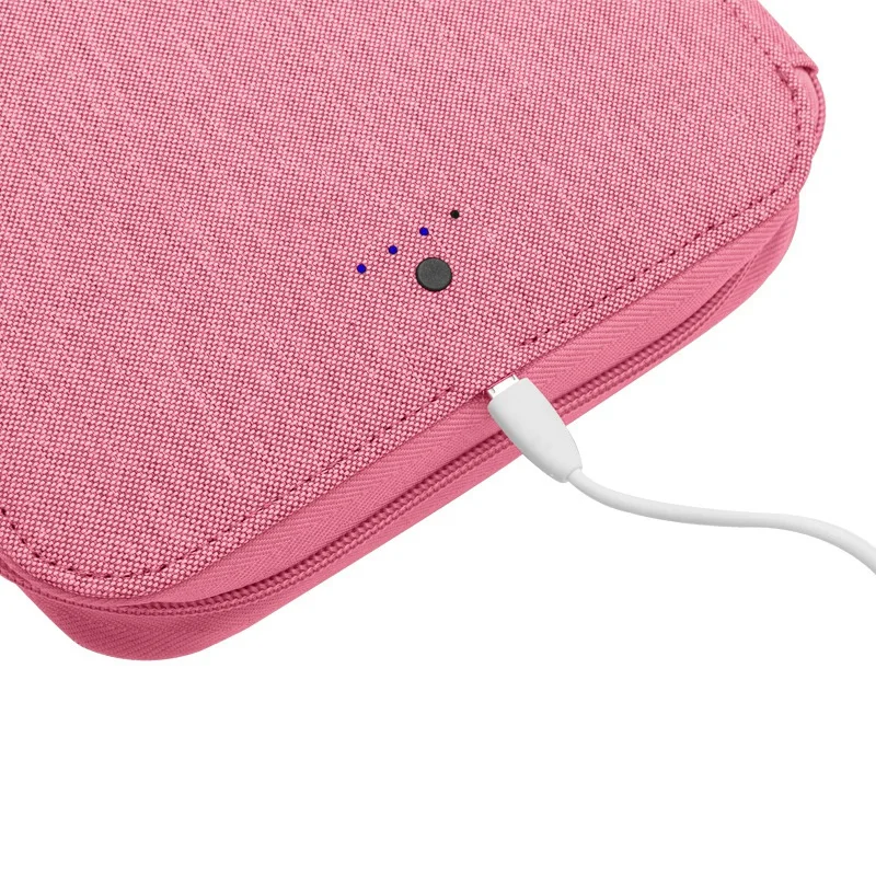 Веганская кожа Беспроводное зарядное устройство сумка для ноутбука с блокнотом